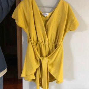 SABO SKIRT Mustard Yellow Jumper